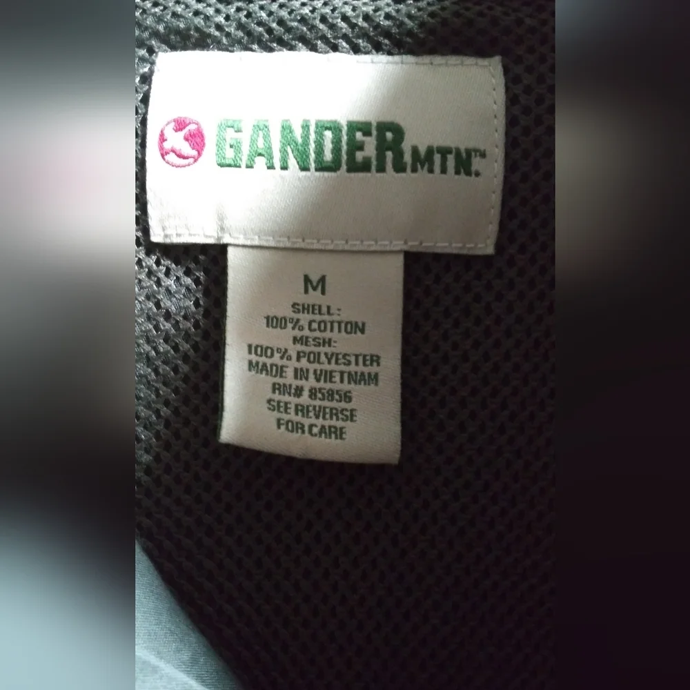 Versatile army green  Mens size medium Gander Mtn button-up shirt - Picture 10 of 12